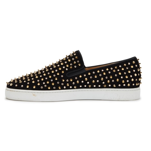 Authentic Louboutin Men’s Roller Studded Sneakers - Picture 4 of 9